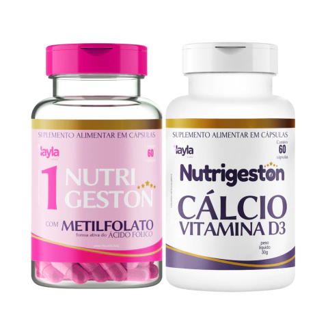 KIT GESTANTE 1° Trimestre: Nutrigeston 1 + Nutrigeston Cálcio +D3